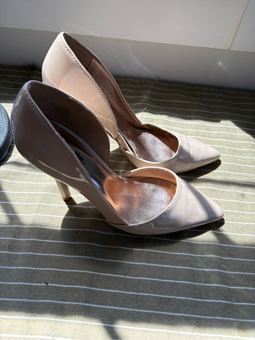 Charlotte Russe Blush Patent Pointed-Toe Pumps